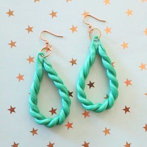 Twisted Jade Dangles